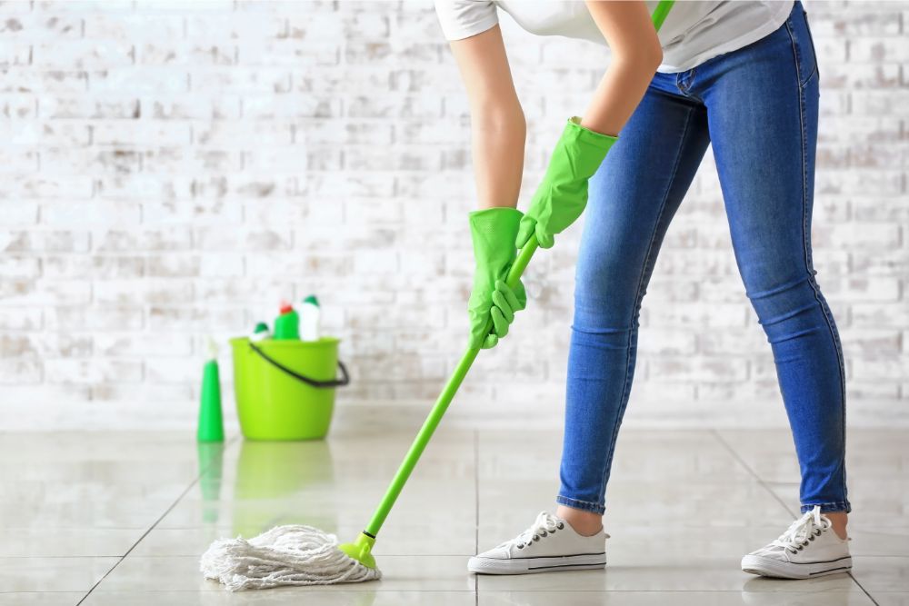 Tile floor cleaning | Ron's Carpet & Design